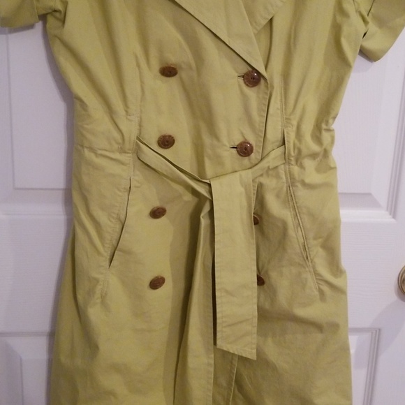 CAbi trench coat safari dress womens size S Loquat - Picture 5 of 8